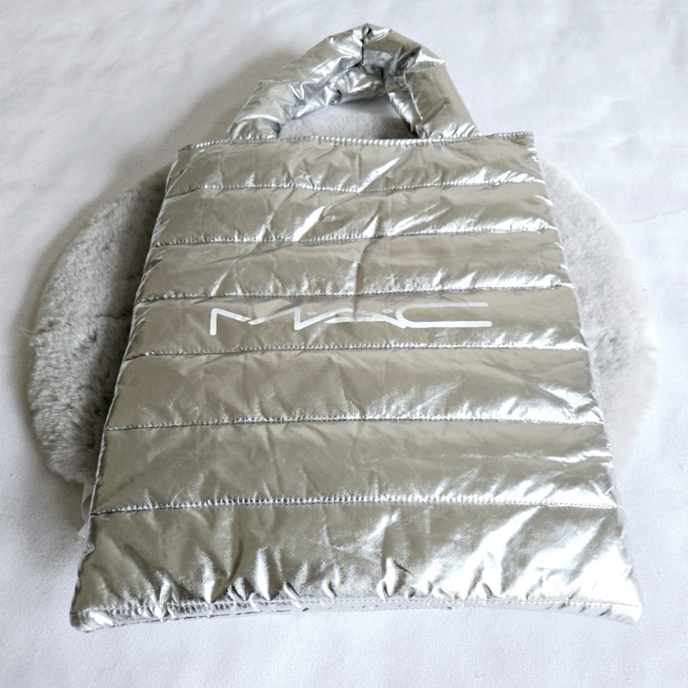 MAC | Puffer Quilted Silver Tote